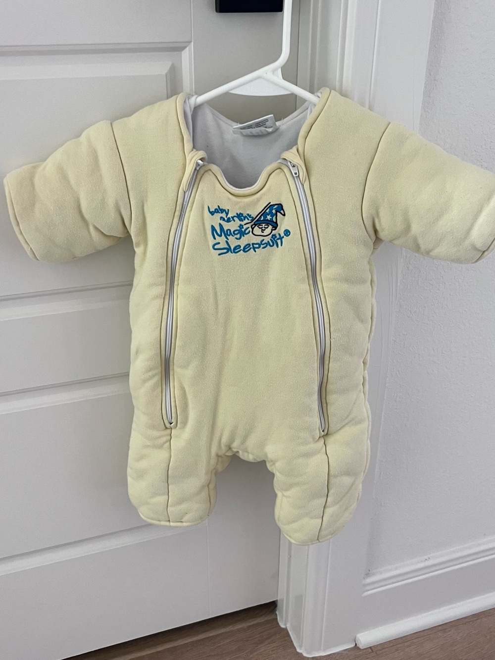 Yellow Baby Sleepsuit Footie with Dual Zippers